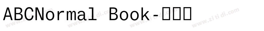 ABCNormal Book字体转换 ABCNormal Book字体转换